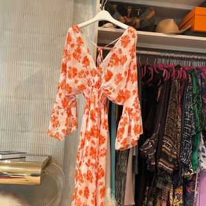 Misa Los Angeles Floral maxi dress XS